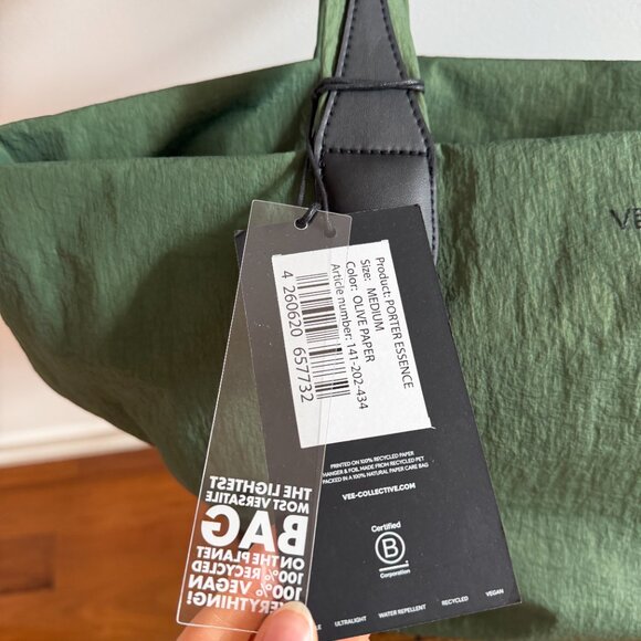 Medium Tote Bag in Olive - VEE Collective - Picture 8 of 10